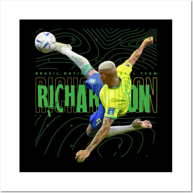 Richarlison Brazil Wall Art by Juantamad